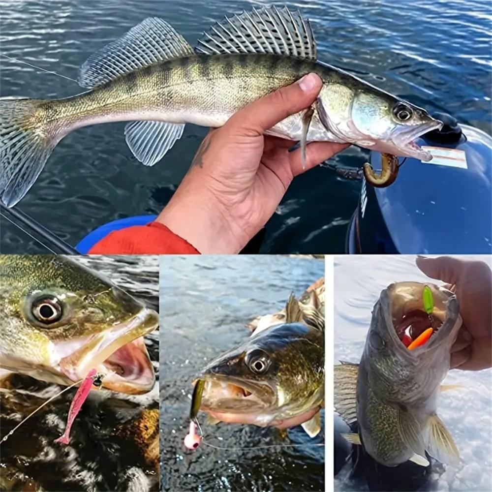 5/10/20pcs 7cm/6.3cm/5.5cm Head Tail Soft Bait, Mini 2g Fish Lure, T-Shaped Worm Shape, High Performance for Bass and Dogfish Fishing