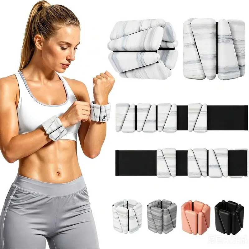 Outdoor activitiesT98 Wrist & Ankle Weights for Women Men, Wearable Wrist Weights Set of 2(1Lbs Each), Adjustable Arm Leg Bracelet Weights for Strength Training, Aerobics, Barre, Suit for Home Outdoor Workout