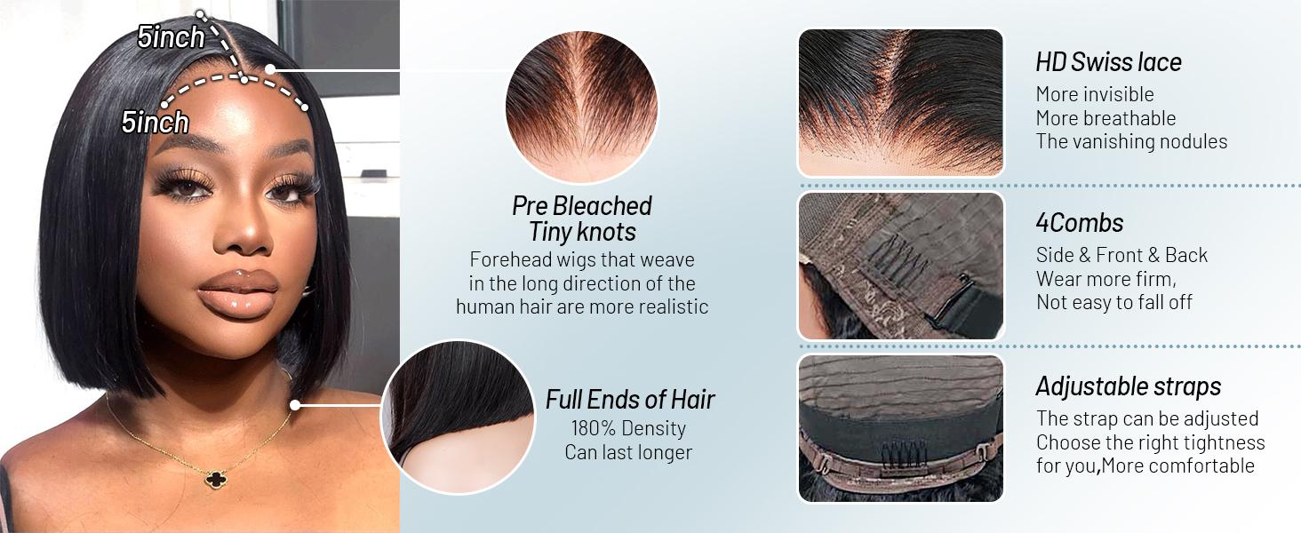 Nerkre TiktokShop Ginger Water Wave Bob Wig Human Hair 13x4 HD Transparent Lace Front Human Hair Wig 180% Density Orange Color Short Bob Wig Glueless Wigs Human Hair Pre Plucked With Baby Hair for Women