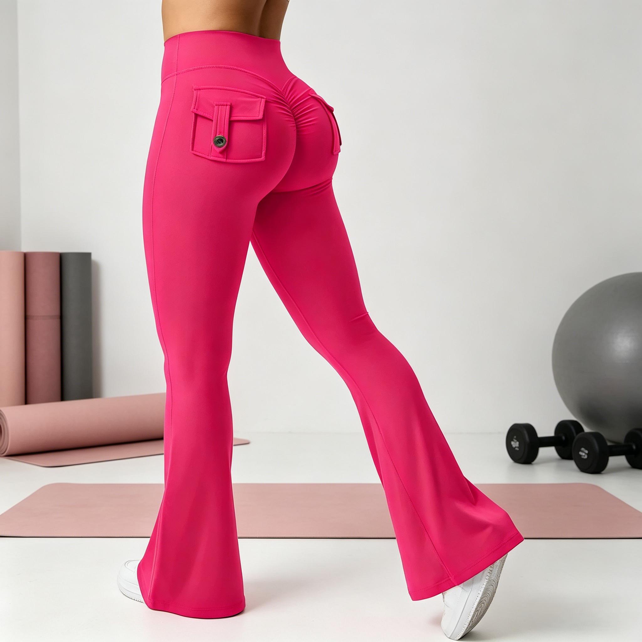 Women's 2026 New Arrival Seamless High Waist Flare Leggings Tummy Control Butt Lifting Bootcut Yoga Pants Stretch Flared Workout Leggings for Fitness Running Athletic