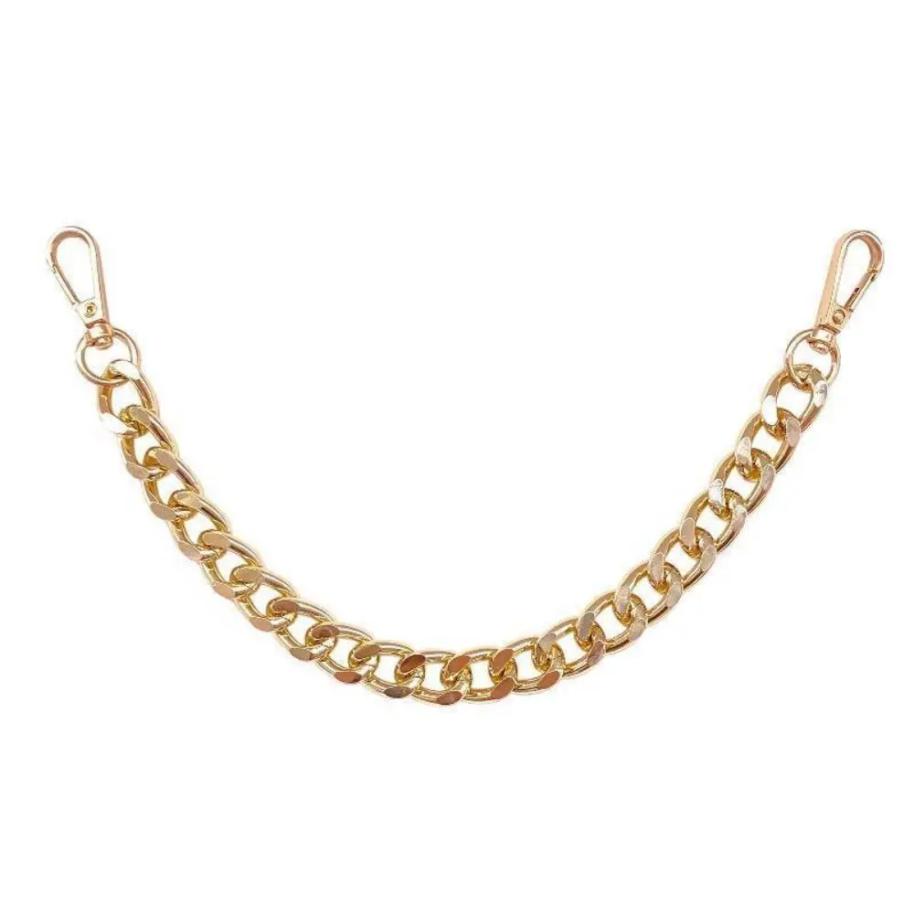 Vintage Gold Metal Purse Chain - Chunky Link Replacement Carry Strap with Secure Clasps, Multi-Size Adjustable Extender (32/62/100cm) for Handbags, Crossbody Bags (Sports & Outdoor Protective Gear Accessory)