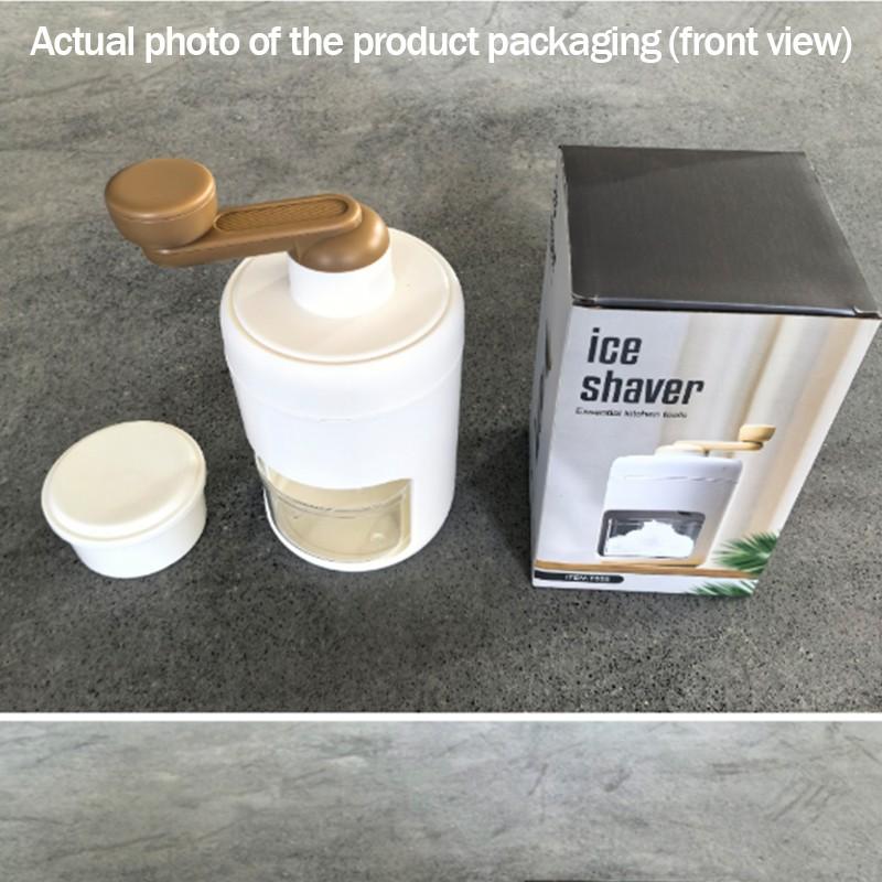 Portable Lightweight Manual Ice Crusher, BPA-Free Plastic, Ideal for Shaved Ice, Snow Cones, Fruit Pops, Includes Ice Tray, Perfect for Home, Parties, Outdoor Events, Shaved Ice Machine, Ice Shaver Machine, Ice Shaving Machine
