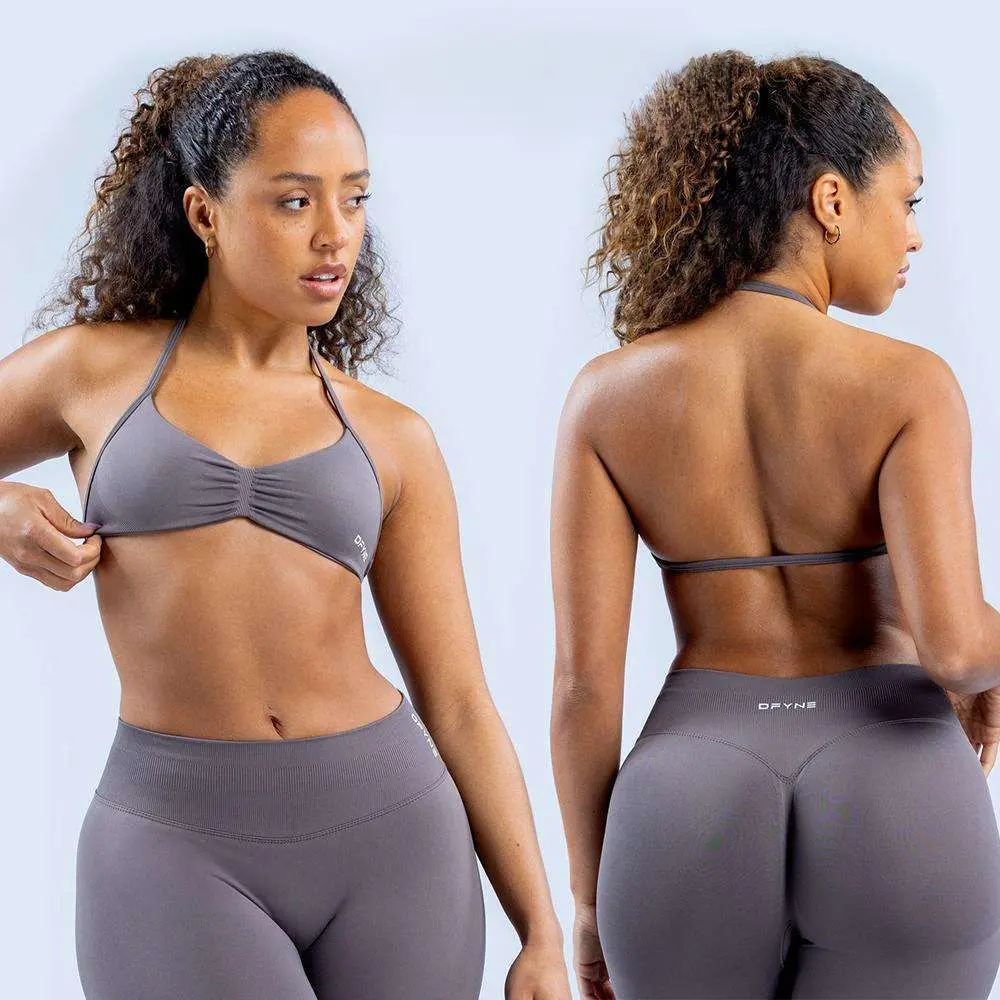 DFYNG Women's 2-Piece Impact Activewear Fitness Set - Seamless Sculpt Fit, Cross-Back Strappy Bra, Booty-Lifting Bottoms for Gym Workout, Tight Sports Loungewear (Shorts/Leggings Option)