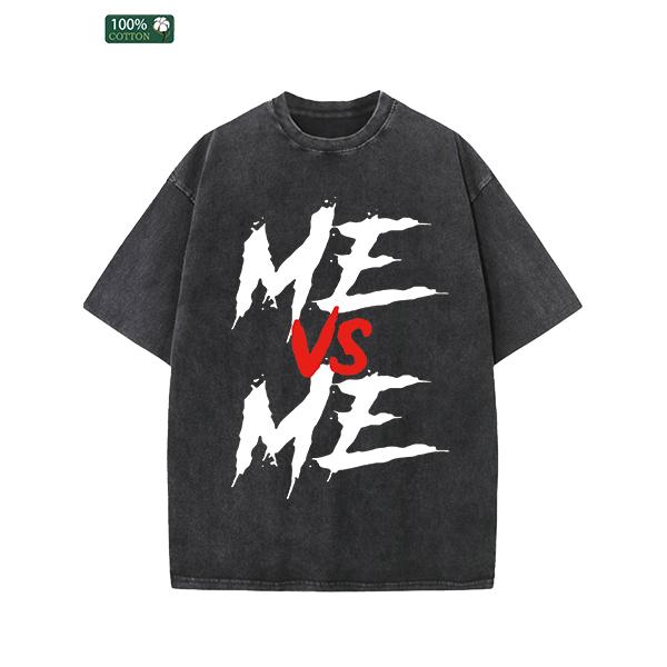 All-Season Men's Clothing, Printed Men's Fashion T-shirts, High-quality Heavy Washed Tee, Round Neck Loose Large Size Men's Short Sleeves Graphic Top.