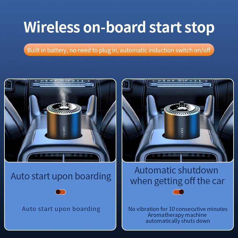 Essential Oil Diffuser Humidifier & Aroma Dispenser, Touch Sensor USB Powered, Colorful LED Lights, Auto Mode, Compact Design for Home Travel, Aromatherapy Diffusers