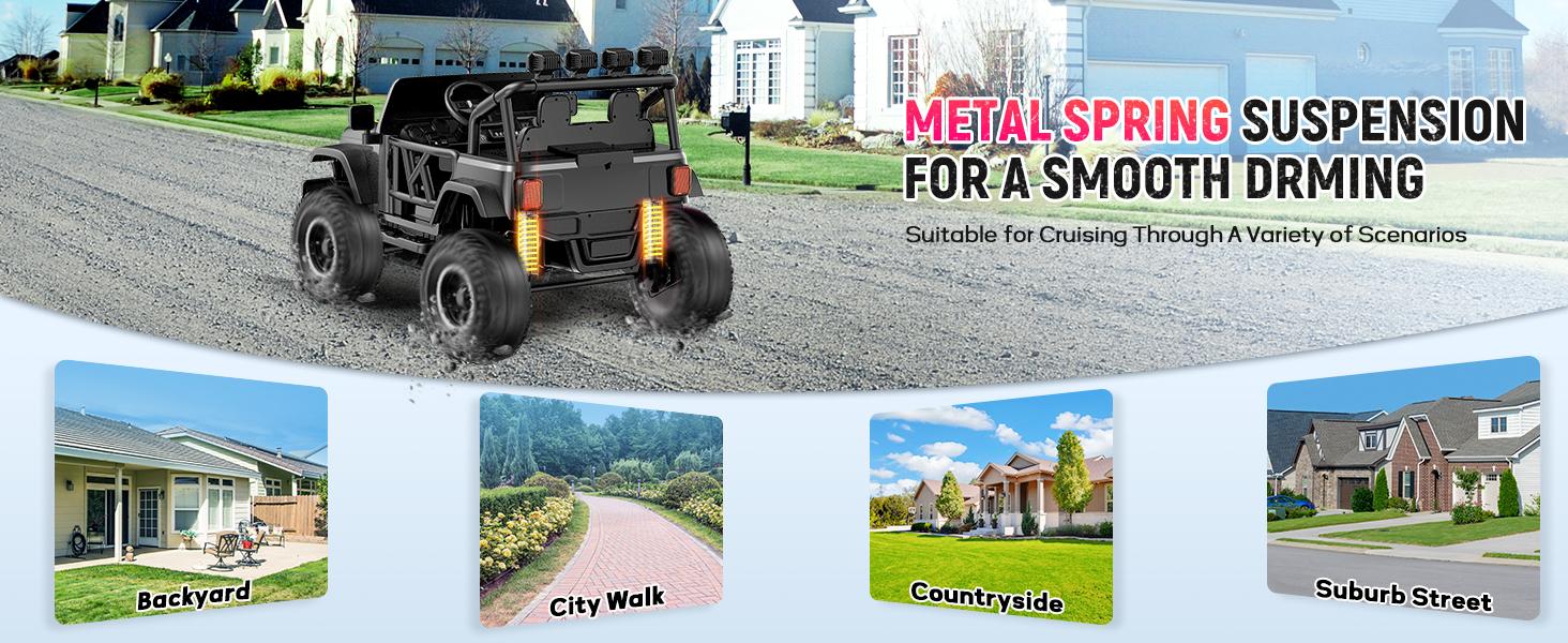 12V-24V Ride on Truck Car 1- 2 Seater Ride Kids Electric Car - 7Ah Large Battery Kids Electric Vehicles with Remote Control, 4WD Kids Jeep 3 Speeds LED Lights, Horn, Music for Kids Aged Black 12V-24V Ride on Truck Car 1- 2 Seater Ride Kids Electric Car - 7Ah Large Battery Kids Electric Vehicles with Remote Control, 4WD Kids Jeep 3 Speeds LED Lights, Horn, Music for Kids Aged Black