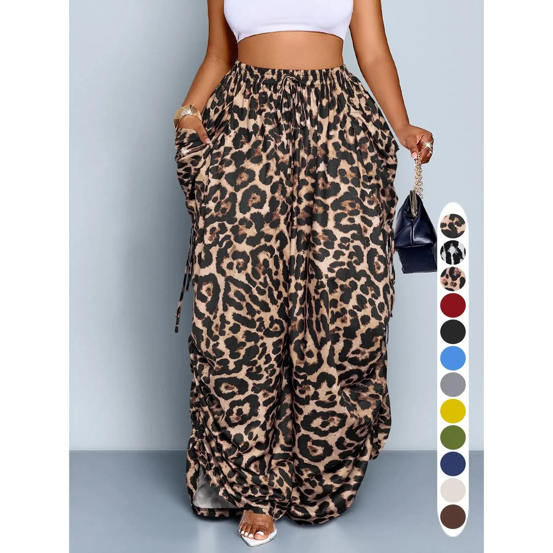 Brown leopard print