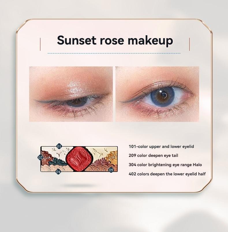 12-piece love cast rhyme beauty set, including air cushion BB cream, makeup powder, lipstick, concealer, eye shadow, mascara, eyeliner pen, eyebrow pencil, makeup brush and a series of makeup sets, high-end gift boxes, gifts for people, holiday gifts