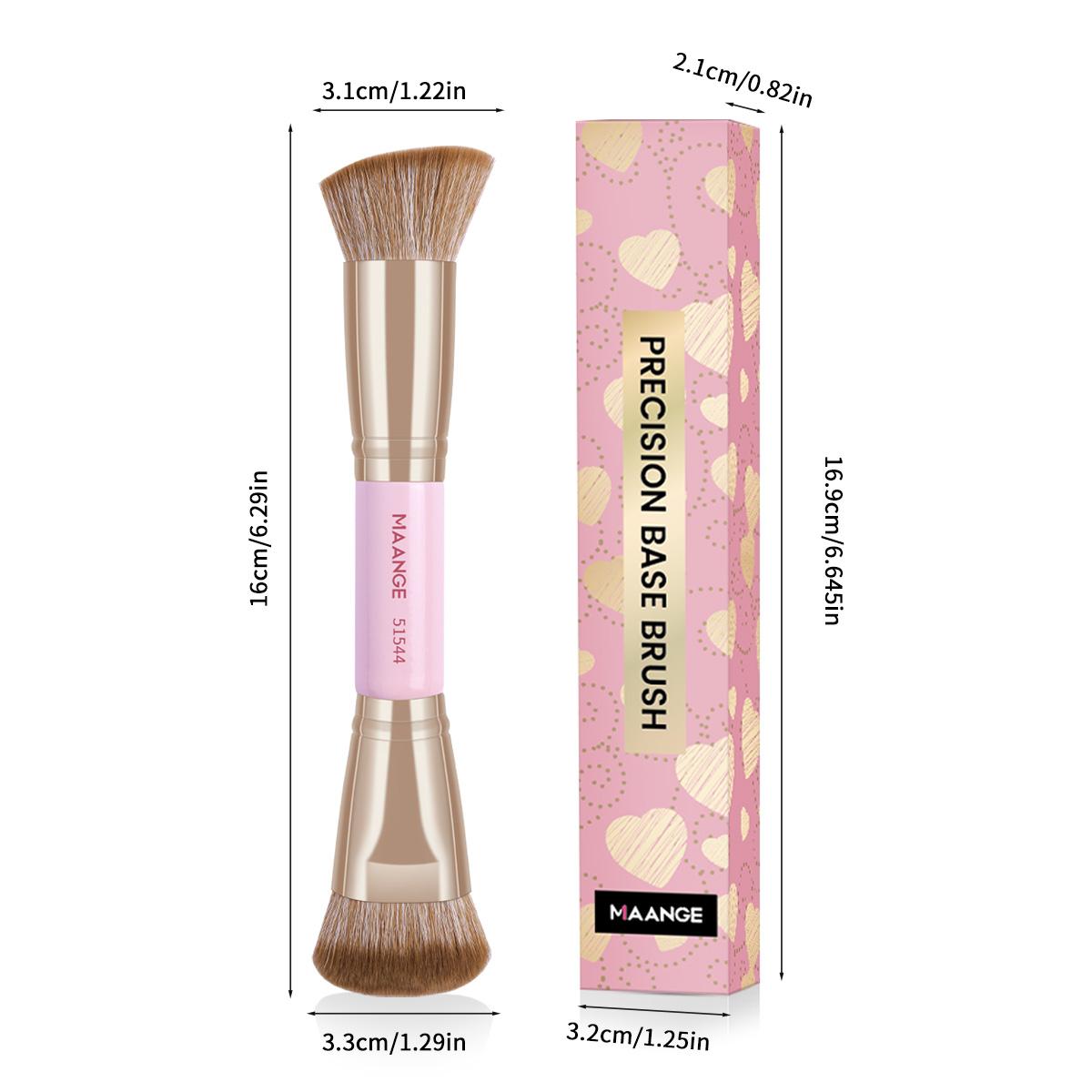 Double-ended Makeup Brush, 1 Count Professional Multifunctional Brush, Makeup Tools for Daily Makeup on Face, Gift for Women & Girl Double-ended Makeup Brush, 1 Count Professional Multifunctional Brush, Makeup Tools for Daily Makeup on Face, Gift for Women & Girl