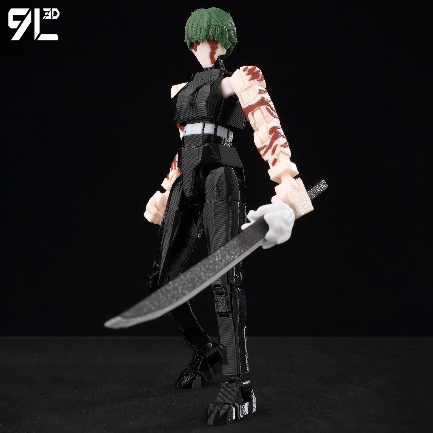 9L3D Printed Jujutsu Kaisen Dummy13 Lucky13 T13 Titan13 Zen'in Maki Anime Multi-Jointed Toys Action Figures Mannequin Model Gift