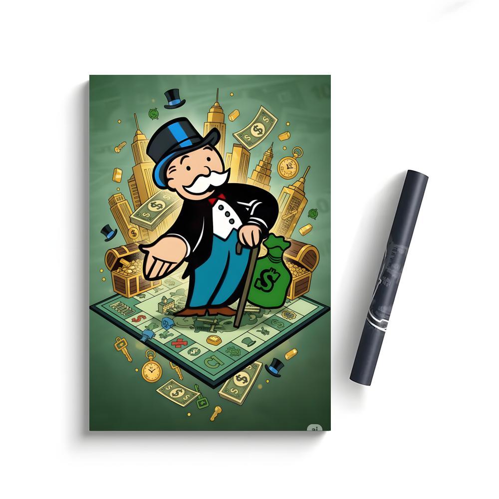 M-Monopoly M-Millionaire Money Poster Bedroom Home Decor Art Poster Perfect Gift for Family and Friends