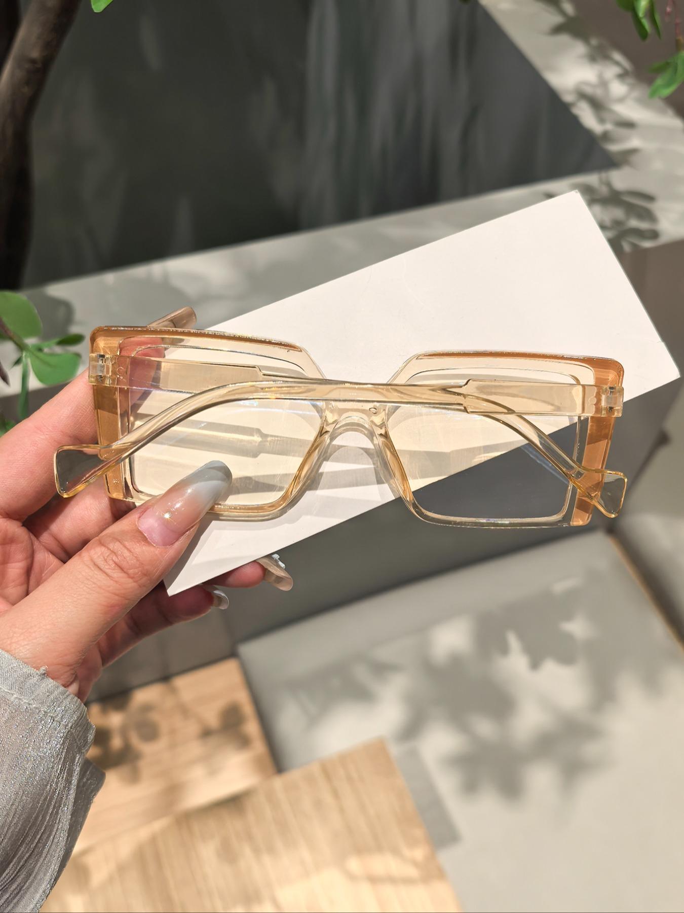 Unisex Tortoiseshell Rectangular Eyeglasses Frame, Leopard Pattern Eyeglasses, High Quality Eyewear, Casual Fashion Glasses for All Seasons, Lightweight Durable Design for Students Daily Use
