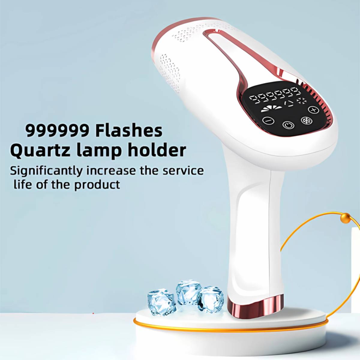 Laser Hair Removal Permanent Hair Removal for Women and Men - Dual-Pulse Technology, 0.2 Seconds Flash Gap, Nearly Painless & Lasting Results Ipl White gift for wife iron dry portable head Laser Hair Removal Permanent Hair Removal for Women and Men - Dual-Pulse Technology, 0.2 Seconds Flash Gap, Nearly Painless & Lasting Results Ipl White gift for wife iron dry portable head
