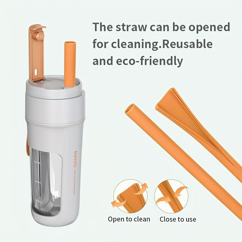 Portable USB Rechargeable Juicer Cup with 10 Blades, Small Juice Blender Travel Mug, Ideal for Smoothies and Milkshakes, Multifunctional Kitchen Accessory