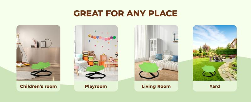 Turtle Spinning Chair for Autistic Kids – Kids Sensory Swivel Chair, Stress-relieving toy,Sit and Spin Toy for Balance & Coordination, Autism & ADHD Sensory Spinner Seat, Non-Slip Design, 360° Rotating