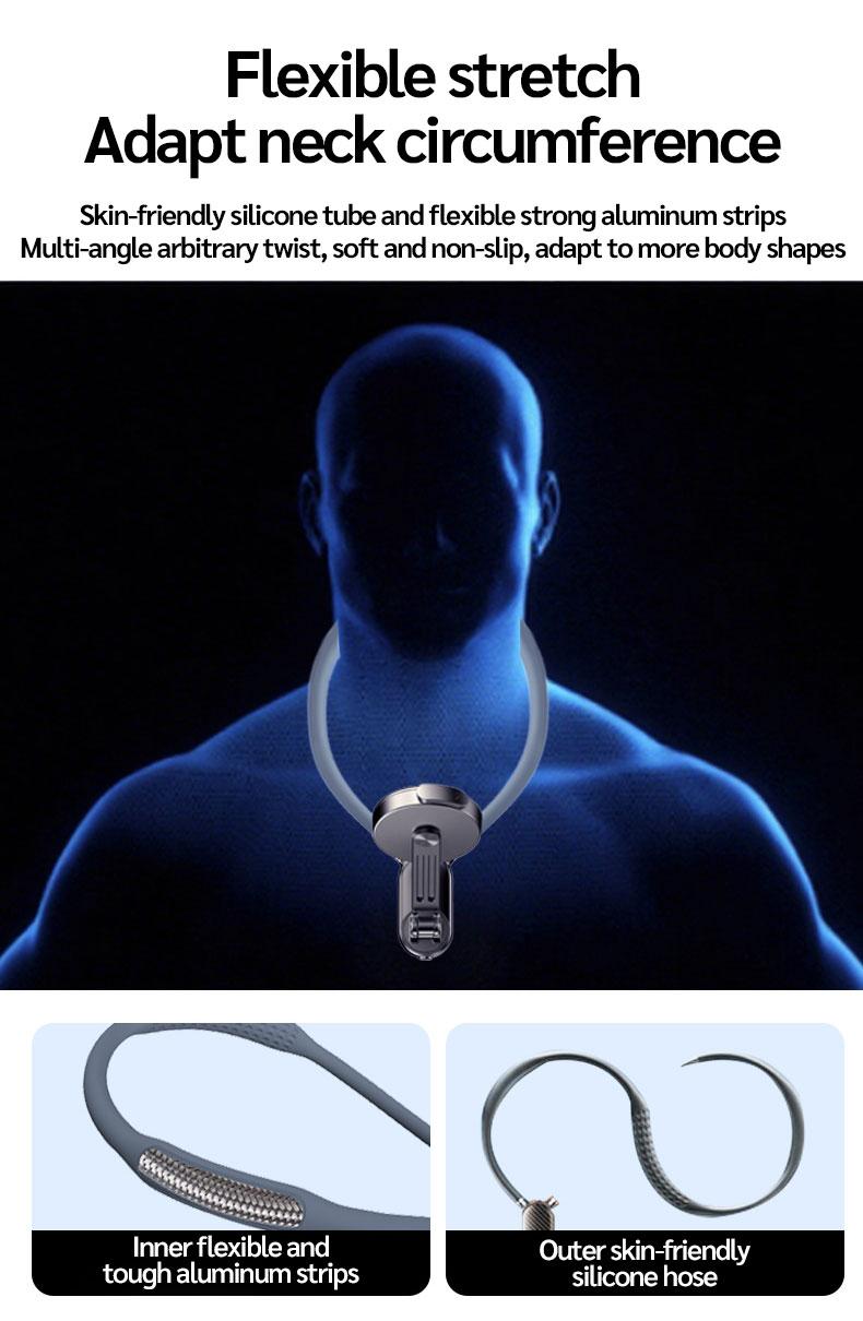 Selfieshow New Magnetic Neck Strap Phone Holder, First Person Perspective Sports Camera Shooting Aid, Chest Anti-Shake Fixed Stand, Adjustable Phone Holder