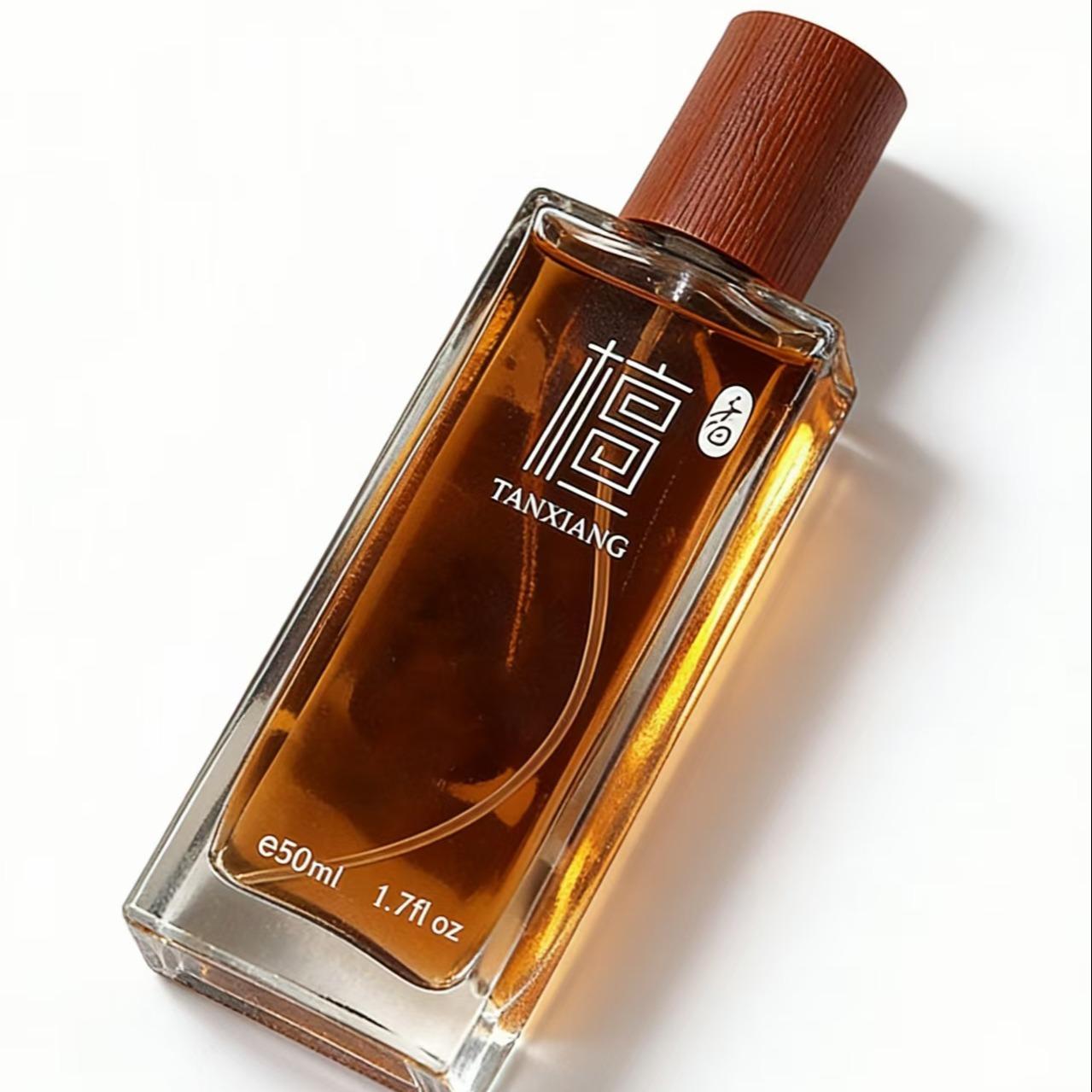 50ML Unisex Sandalwood Perfume, Classic Oriental Scent, Fresh Light Fragrance, Long-Lasting, Enhances Unique Charm, Perfect Gift