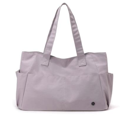 Large Capacity Nylon Tote Bag for Women, Lightweight Waterproof Canvas Shoulder Bag, Multi-Pocket Commuter Backpack, Casual Handbag for Students