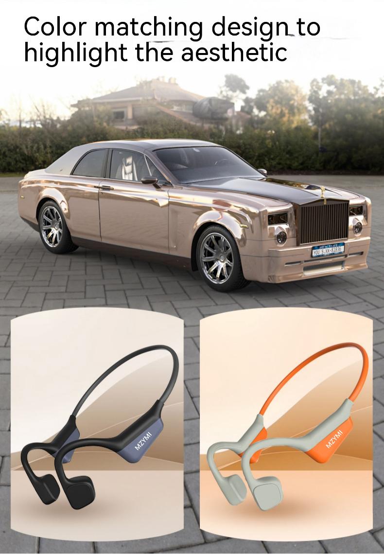 MZYMI i18pro Bone Conduction Headphones Wireless V6.0 Open-Fit Ear Clip with Microphone 12 Hours Battery Life IPX6 Water Resistant Sports Headset for Running Fitness Cycling #TikTokShopBlackFriday