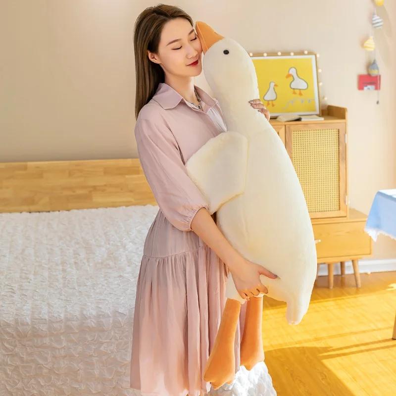 Funny Goose Soft Plush Stuffed Animal Toy, 35-130cm Stuffed Animals, Multi-Use Sleeping Pillow & Sofa Cushion, Ideal Gift for Kids for Birthday & Holiday Occasions