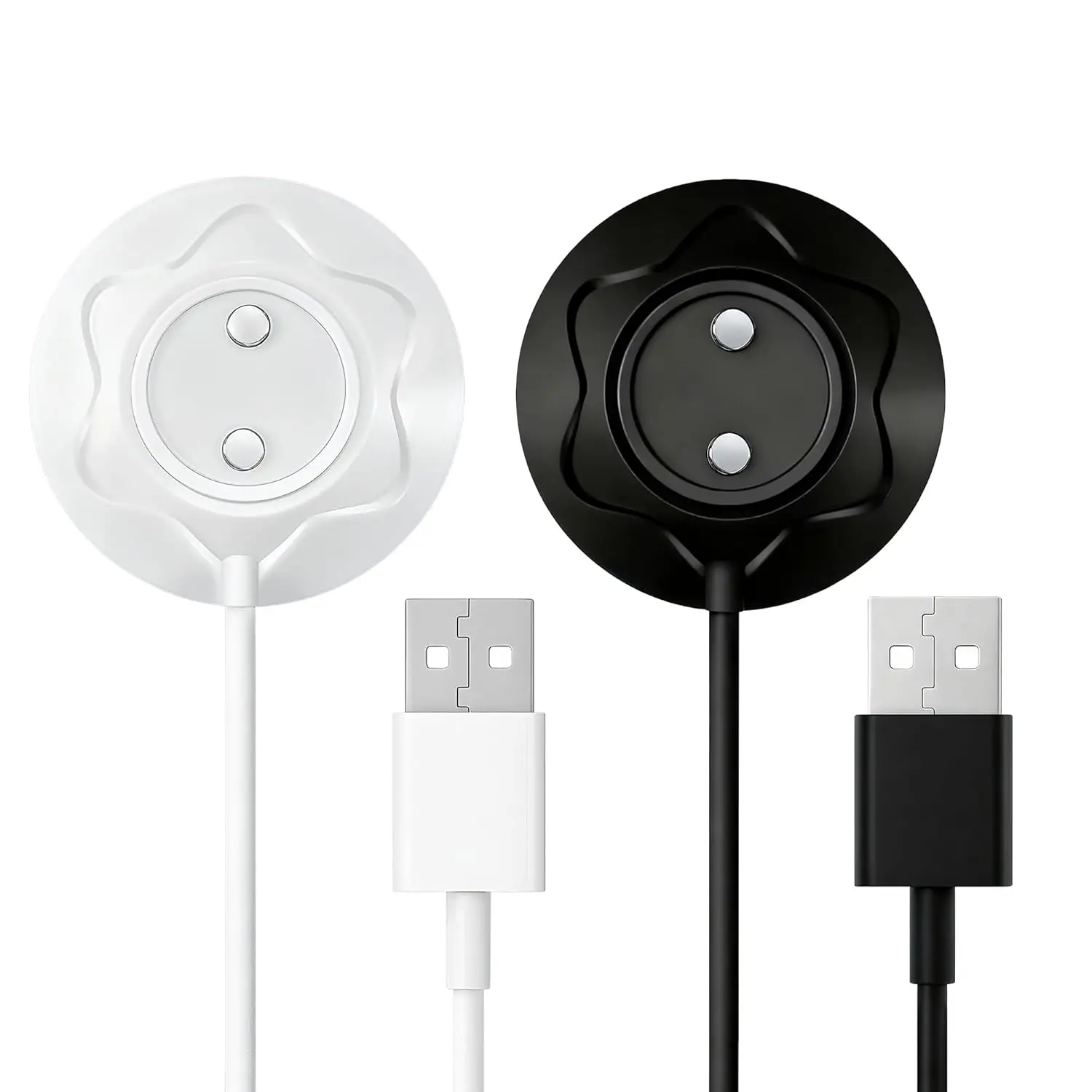 2PCS 12MM Rose Charger Replacement,Magnetic Charging Cables, 2.7FT Replacement DC Charger Cable for Devices with USB Adapter
