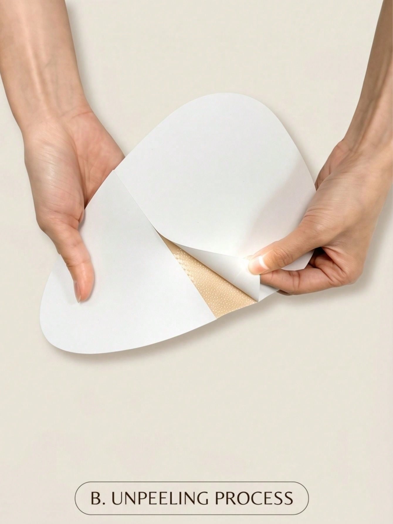 8/4/2pcs (for B/E Cup) Invisible Adhesive Strapless Lift Suitable for Large Breasts, Non- Breast Stickers with Instant Lift, Beige/Coffee/Black, Discreet Enhancer for Daily Wear & Special Occasions