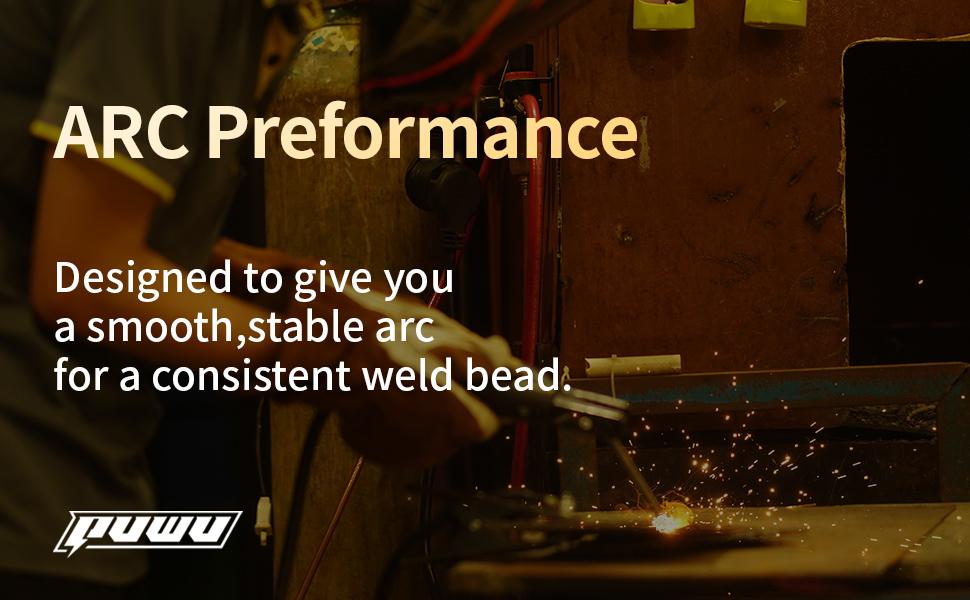 Puwu 160A multiprocess Gasless MIG Welder,110V/220V Dual Voltage Flux Cored/MIG/Lift TIG/Stick ARC Welder 4 in 1 Welding Machine with IGBT Inverter LED Digital Display