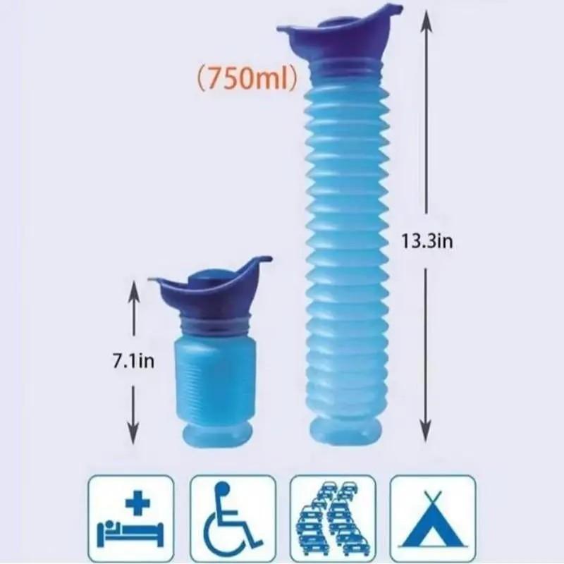 Portable Car Urinal, Leak-Proof Design, Ideal for Travel, Camping, Outdoor Adventures, Durable and Reusable, Perfect for On-The-Go Use