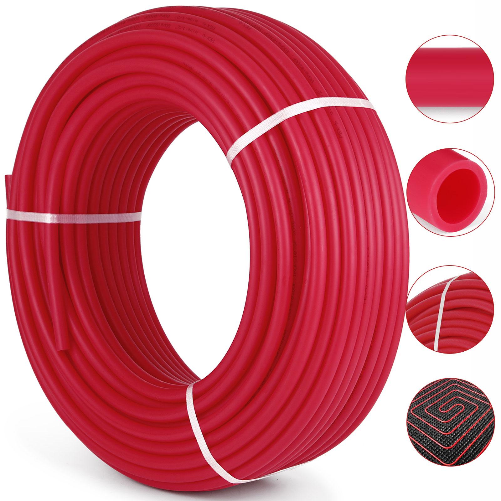 VEVOR Oxygen Barrier PEX Tubing - 1/2 Inch X 500 Feet Tube Coil - EVOH PEX-B Pipe for Residential Commercial Radiant Floor Heating Pex Pipe (1/2" O2-Barrier, 500Ft/Red) VEVOR Oxygen Barrier PEX Tubing - 1/2 Inch X 500 Feet Tube Coil - EVOH PEX-B Pipe for Residential Commercial Radiant Floor Heating Pex Pipe (1/2" O2-Barrier, 500Ft/Red)