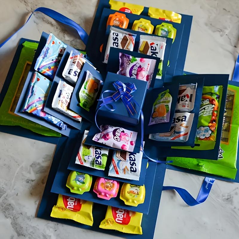 Explosion DIY Surprise Deluxe Gift Box Set, Snack Explosion Gift Box, Handmade Scrapbook Album, Perfect for Gifts, Mother's Day, Father's Day, Birthday