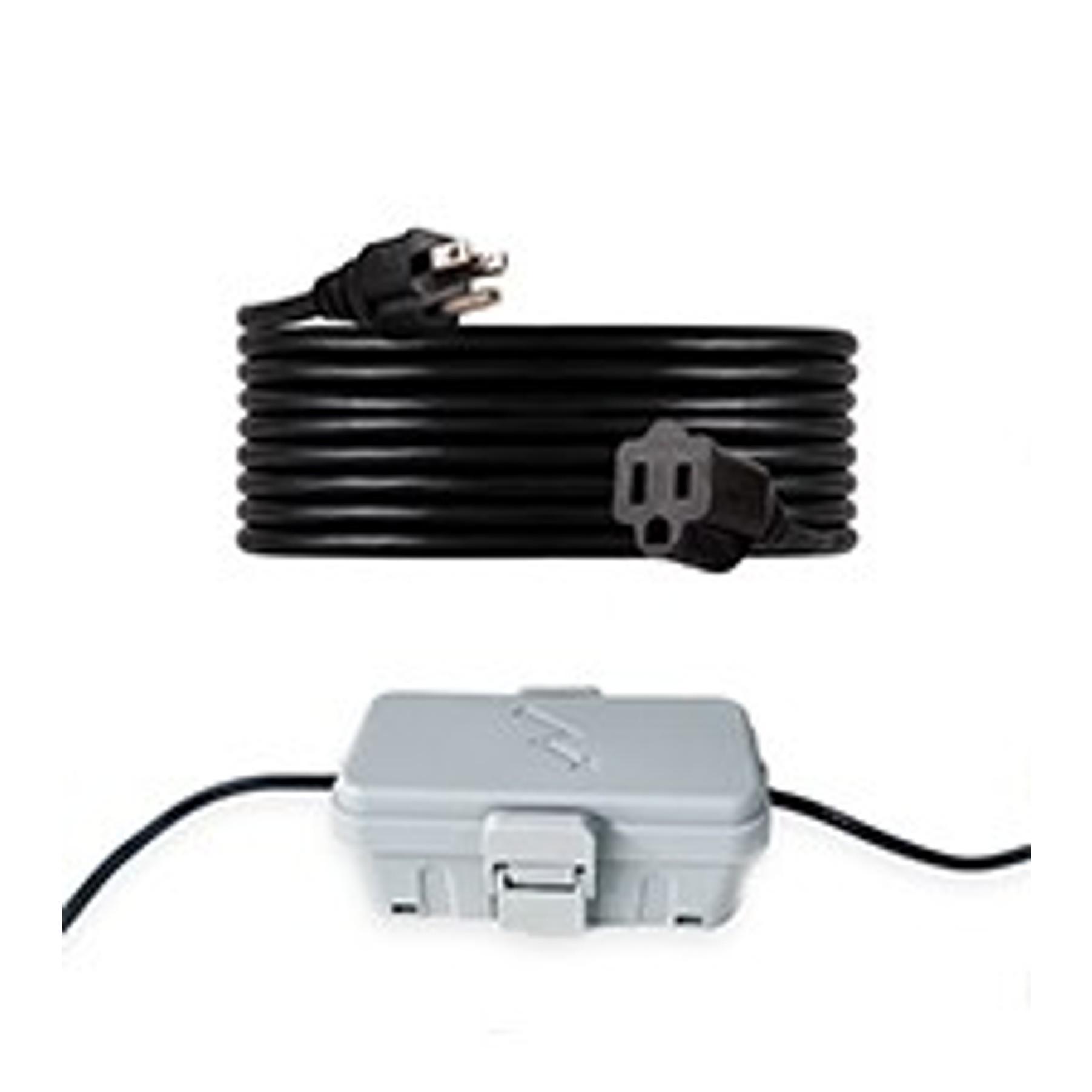 Large Outdoor Electrical Box(12.5x8.5x5inch),IP54 Waterproof Outdoor Outlet Covers,Weatherproof Extension Cord Covers Protect Outlet,Plug,Timer,Power Strip,Holiday Light,Grey
