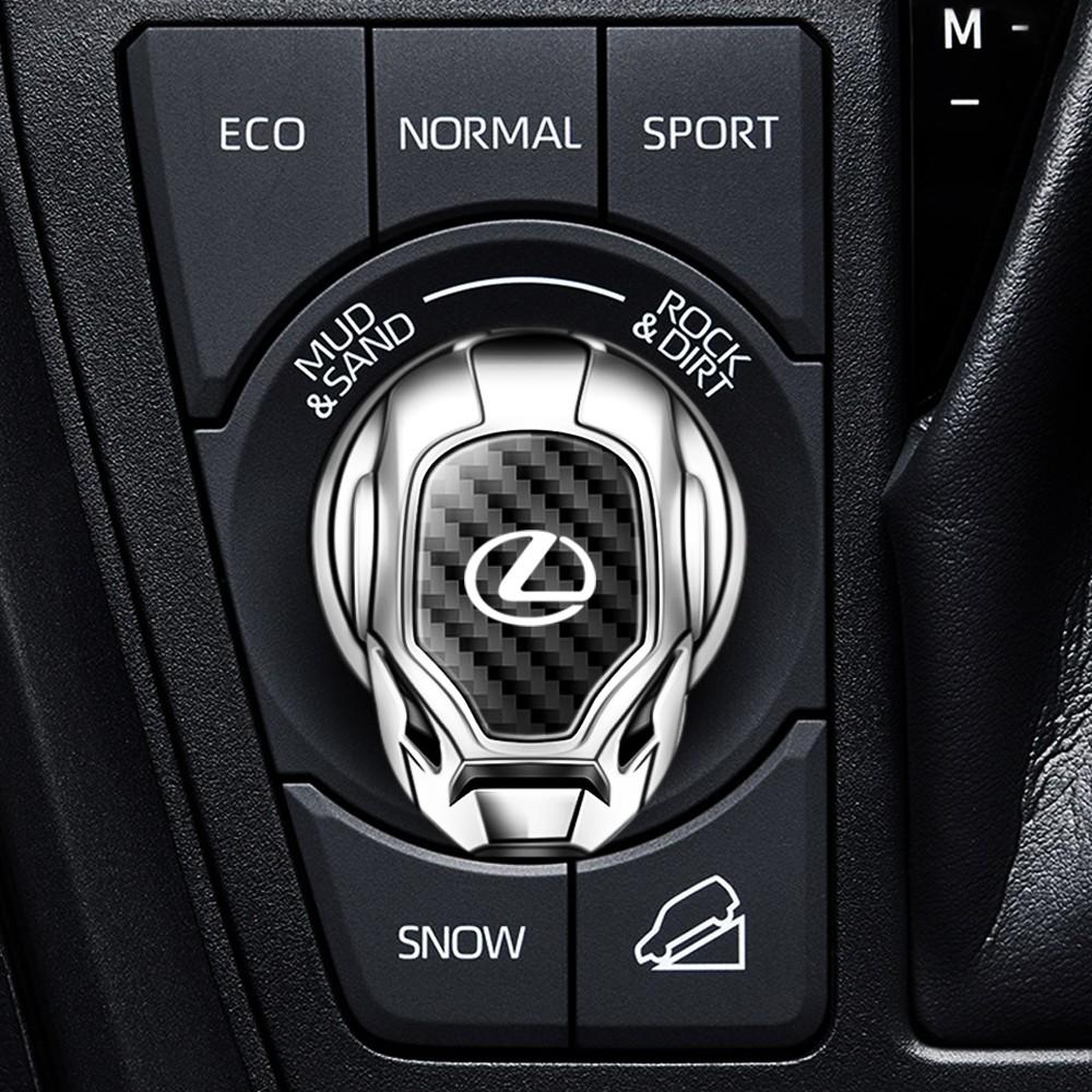 Lexus Car Interior Engine Start Button Protective Cover, Car Engine Start Button Cap, Engine Start/Stop Switch Decorative Button Cover, Flip-Open Automotive Style Design.