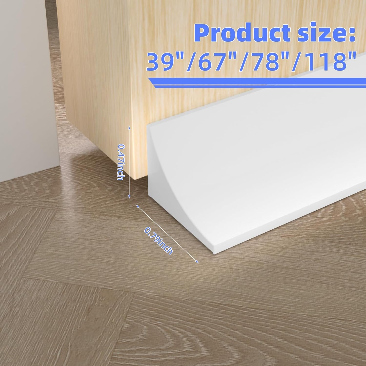 78 Inch Shower Threshold Water Dam Barrier,Shower Dam Water Stopper for Frameless Shower Door Bottom, Splash Guard for Kitchen Bathroom Sink Counter,for Wet and Dry Separation,White