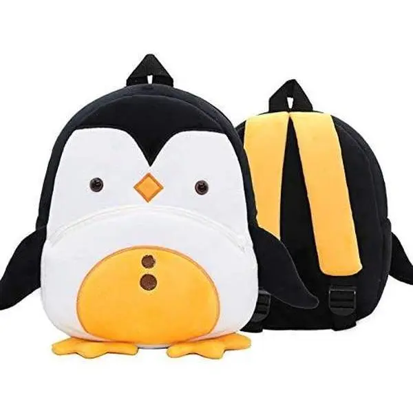 Cute Toddler Animal Penguin Cartoon Backpack Toddler Bag Plush  Mini Travel Bag for Baby Girl Boy 2-6 Years, Polyester, Cute Backpacks