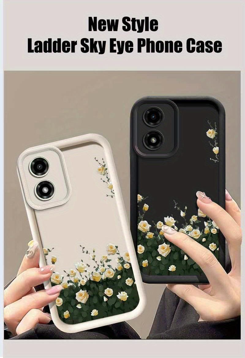 1 Piece Elegant flowers Stylish For Moto G04S 4G Case With Comfortable feel Finish Featuring Impact Resistant For Casual