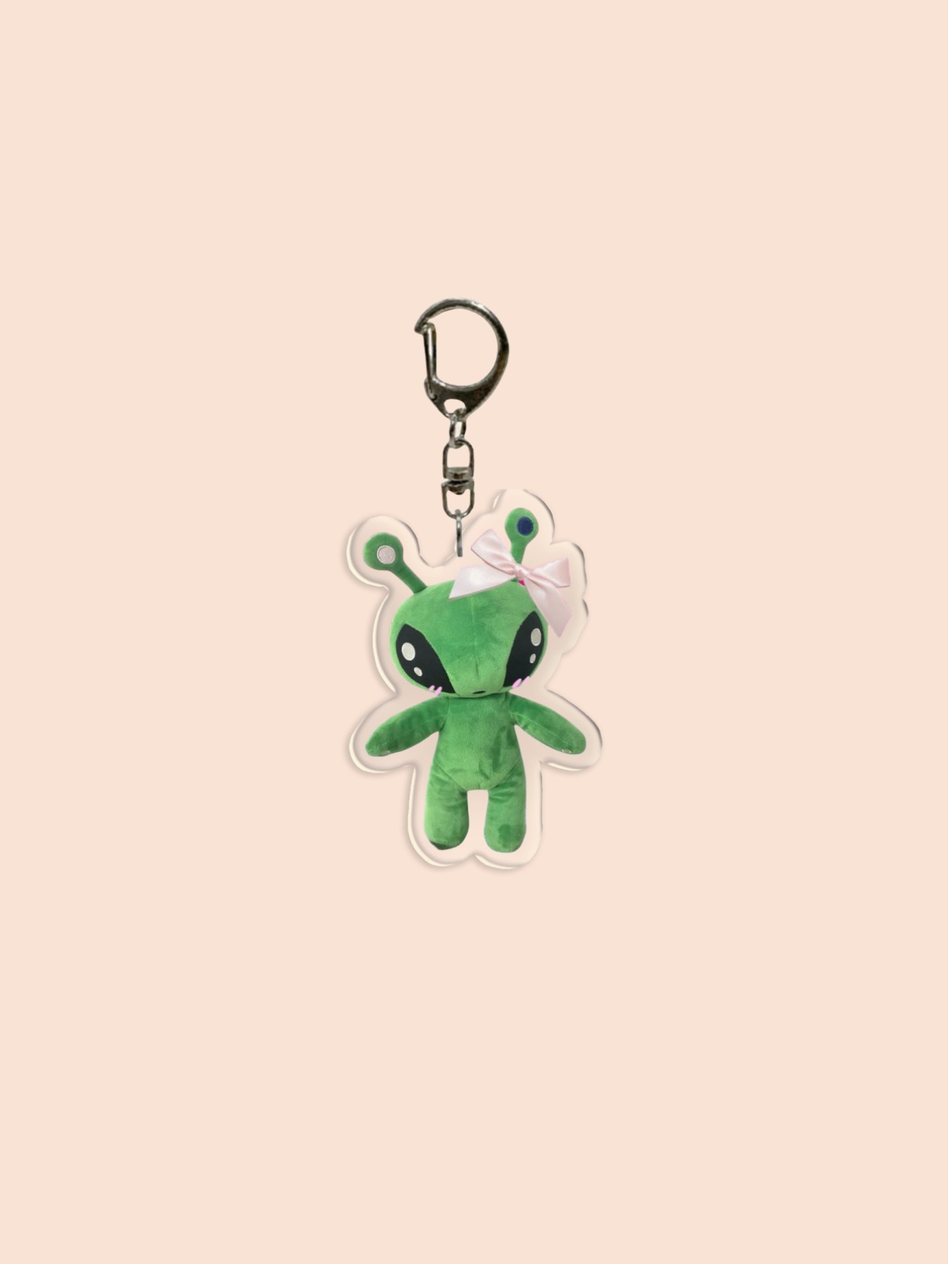 Funny Alien Acrylic Keychain, Face, Alien Cat, Sad Cat Pendant, Backpack Charm, Phone Accessory, Wallet Clip, Friend Gift