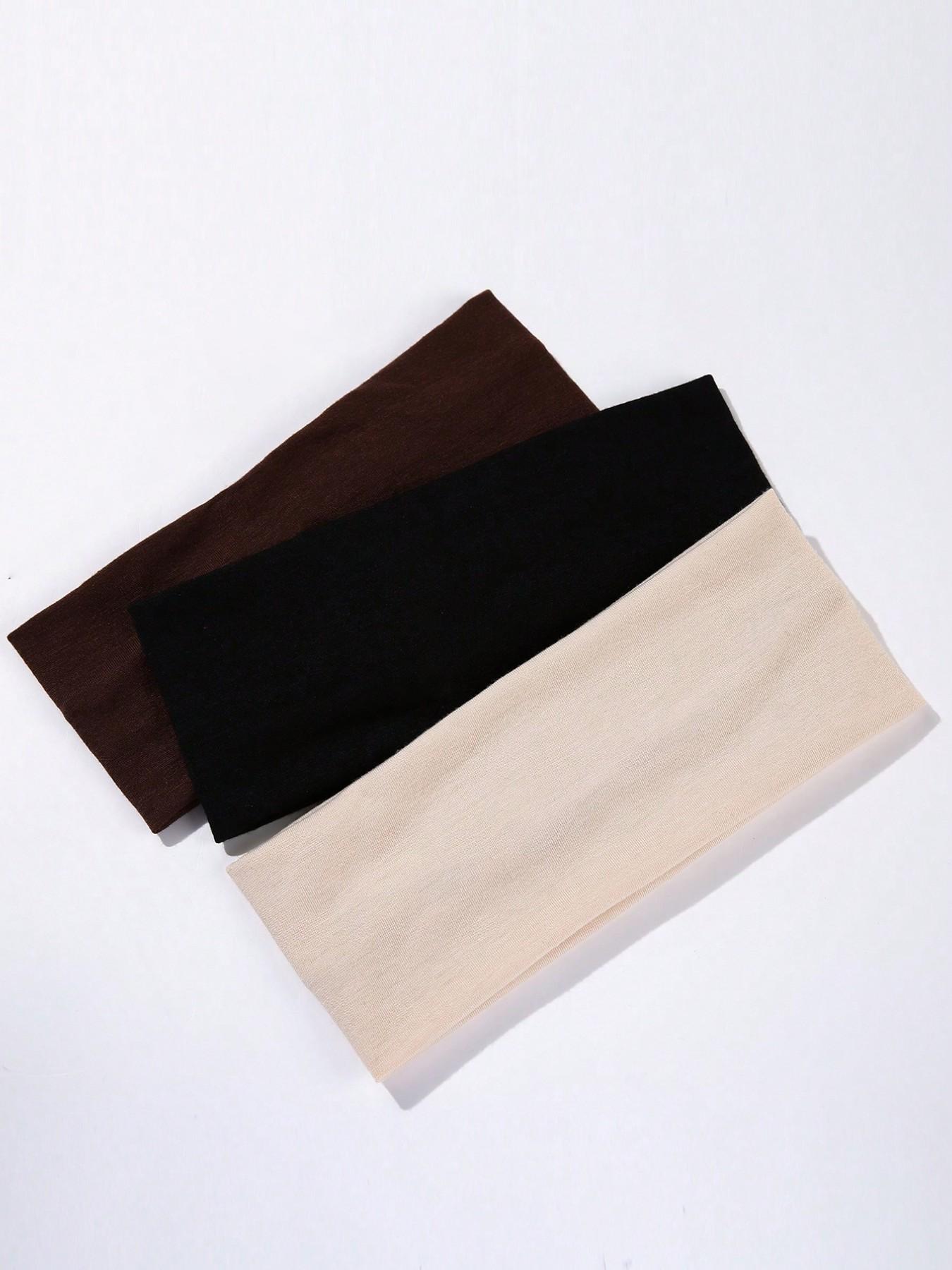 3pcs Stretchy Soft Sports Headband For Women, Elastic Headbands, Suitable For Workout, Yoga, Washing Face, Makeup, Eye Mask, Outdoor, Party, Hair Accessories