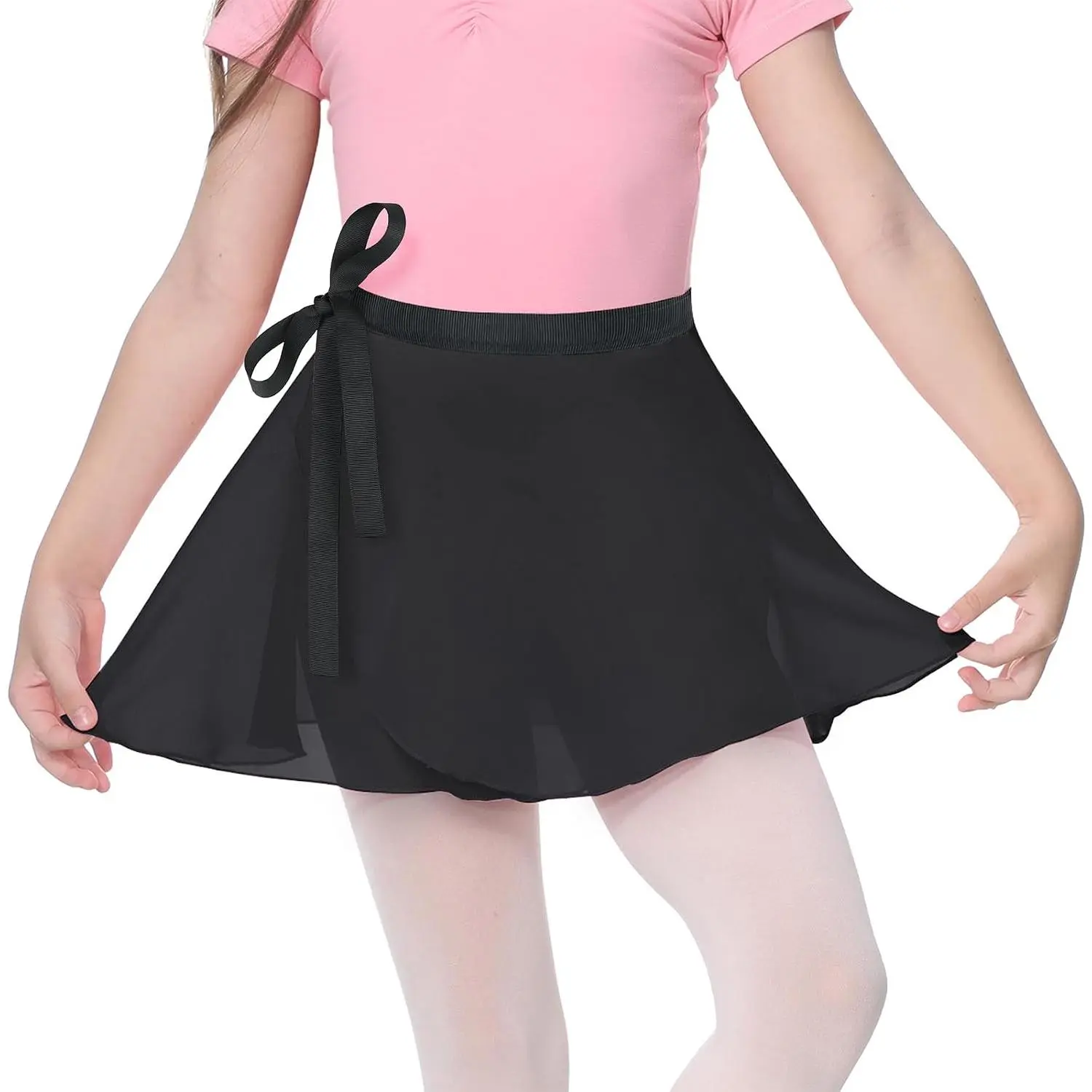 Ballet Skirt for Girls and Women Chiffon Adjustable Wrap Waist| Flowy lightweight dance skirt for girls and toddlers, ideal for dance class, practice or performances