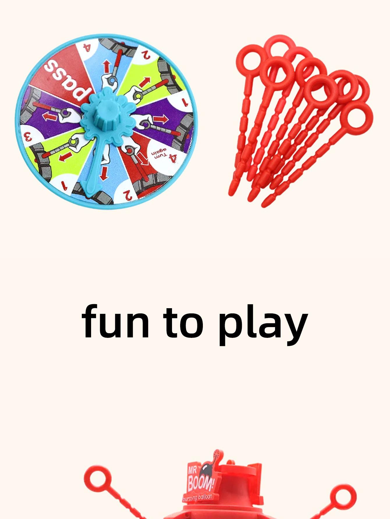 Exploding Balloon Prank Toy, Fun Party Game, Interactive Parent-Child Activity, Educational Board Game, Stress Relief Entertainment, Anime Design, Round