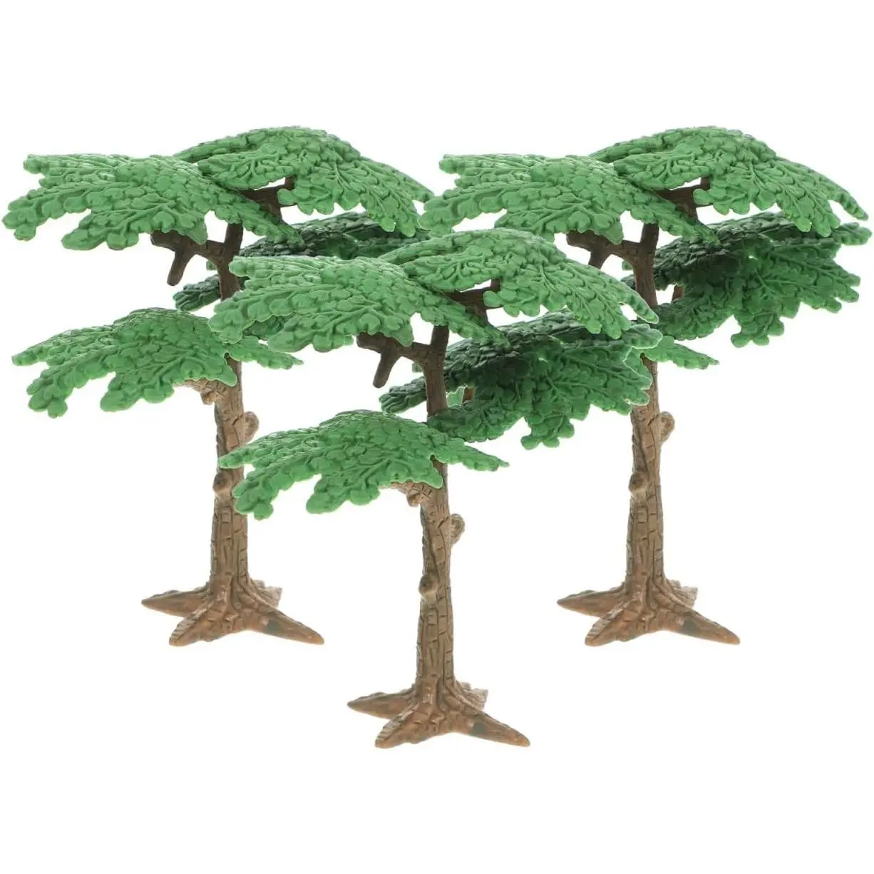 Model Trees Cypress Miniature Artificial Tree Fake Plants for Sand Table Models Scene Decoration 3pcs Size S