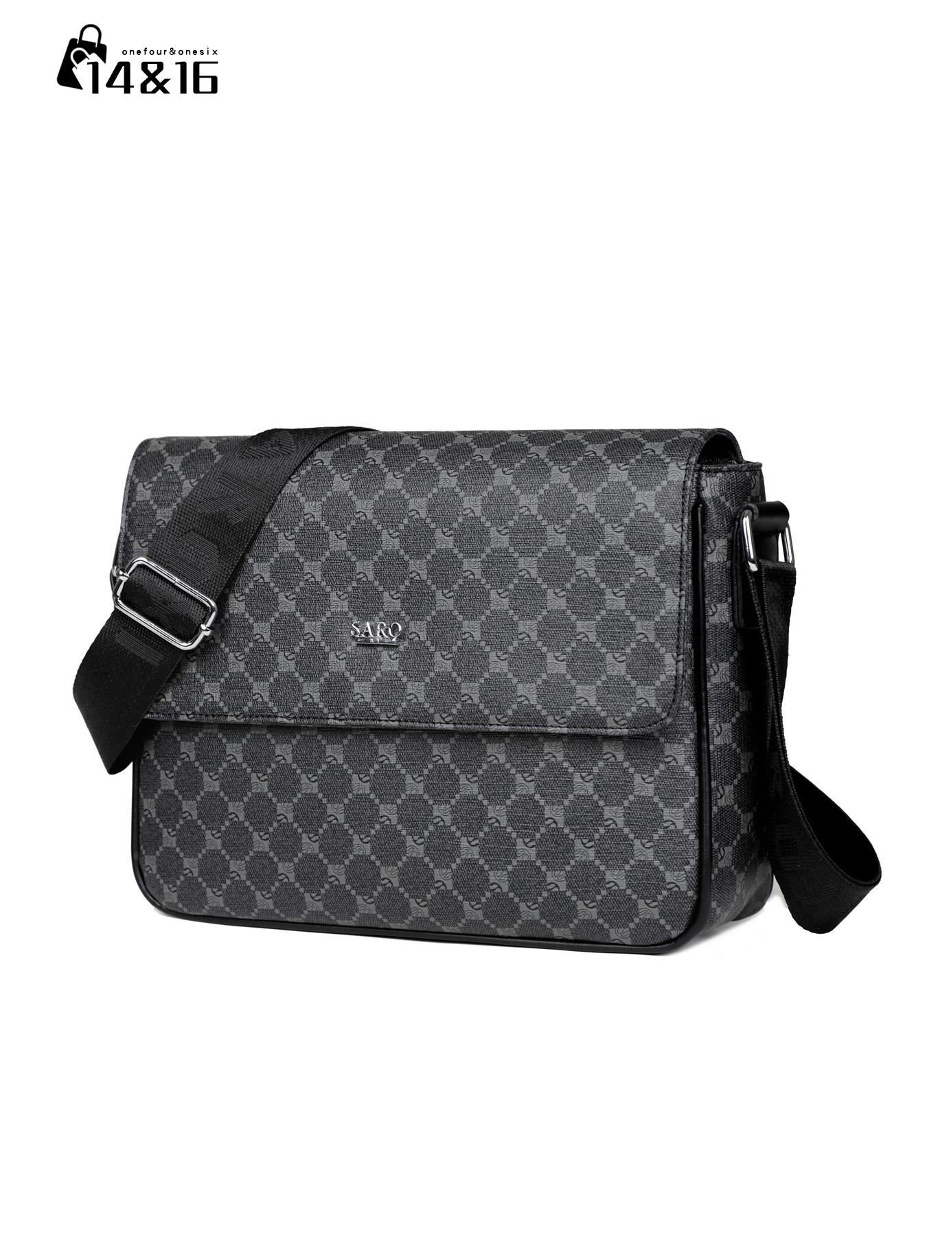 Men's Messenger Bag, Crossbody Shoulder Bag, Side Pocket Pouch, Multifunctional Commuter Casual Bag, Trendy Fashion Gift for Men