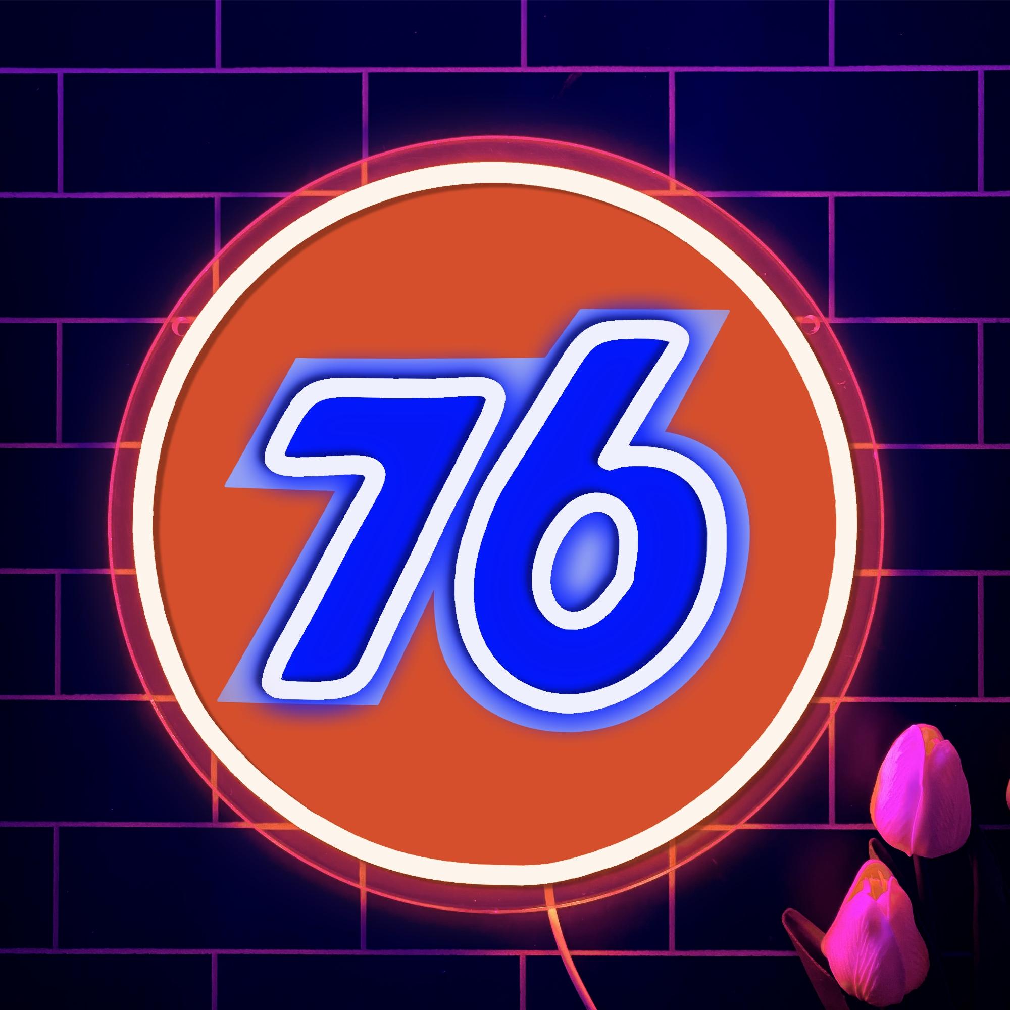 Union 76 Gasoline LED Neon Signs Wall Man Cave Bar Game Room Wall Sign ...