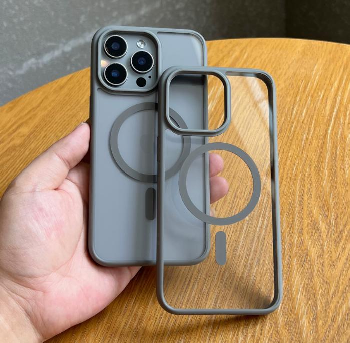 Strong magnetic adsorption, imported high quality, suitable for Apple 16 mobile phone case Magsafe magnetic charging iPhone14Pro heat dissipation and anti-fall 15Promax transparent cover 12 new 13