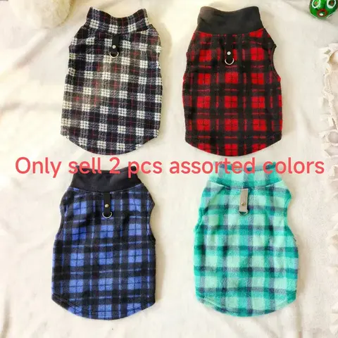 Set of 2 Pet Warm Clothes, Large Dog Small Dog Fleece Sweaters, Puppy Sweater, Soft Plush Material, Cozy Winter for Pets
