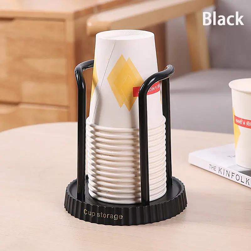 Disposable Paper Cup Holder Dispenser, Countertop Cup Storage Rack, Plastic Cup Organizer Stand, Coffee Shop, Office, Home, Water Cooler