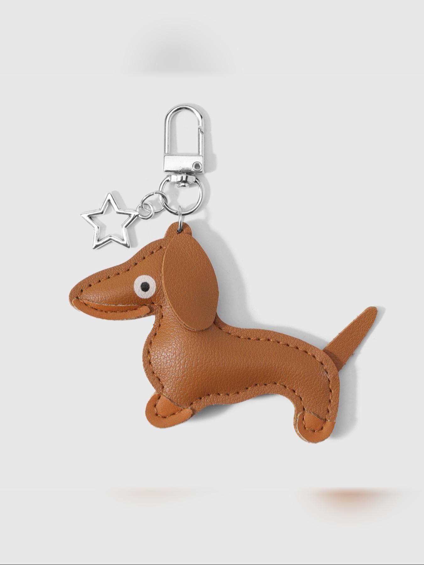 Cute Pug Dog Bag Charm, Marais Style Keychain Accessory, Animal Pattern, Casual Fashion, Suitable for All Seasons