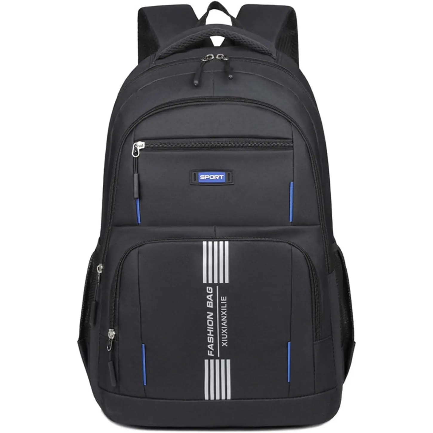Laptop backpack for Men Large Capacity Water Resistant Business Backpack with Laptop Compartment Outdoor Travel Bag (Black)