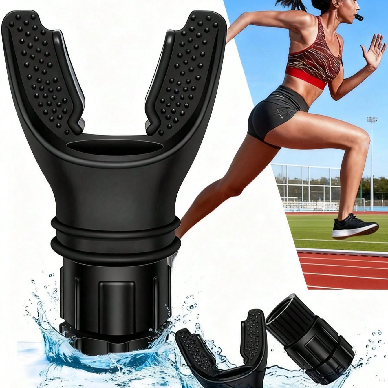 Breathing Fitness Trainer, Resistance Lung Exerciser, Adjustable Endurance Device, Portable 4in, Usa Made, for Wellness, Yoga, Athletes, Runners