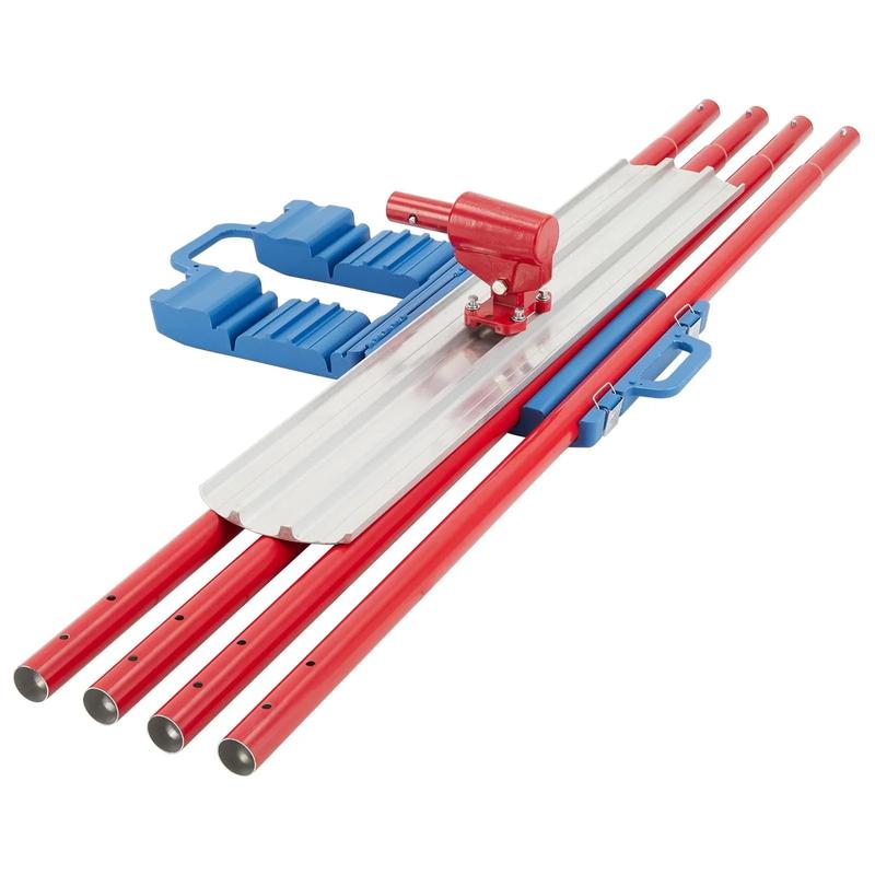 【GARVEE】Magnesium Bull Float Set: 48" x 8" and 36" x 8" Round Concrete Float Tools with Adjustable Bracket, Ergonomic Handles, and Multi-Angle Use for Professional Cement Finishing.