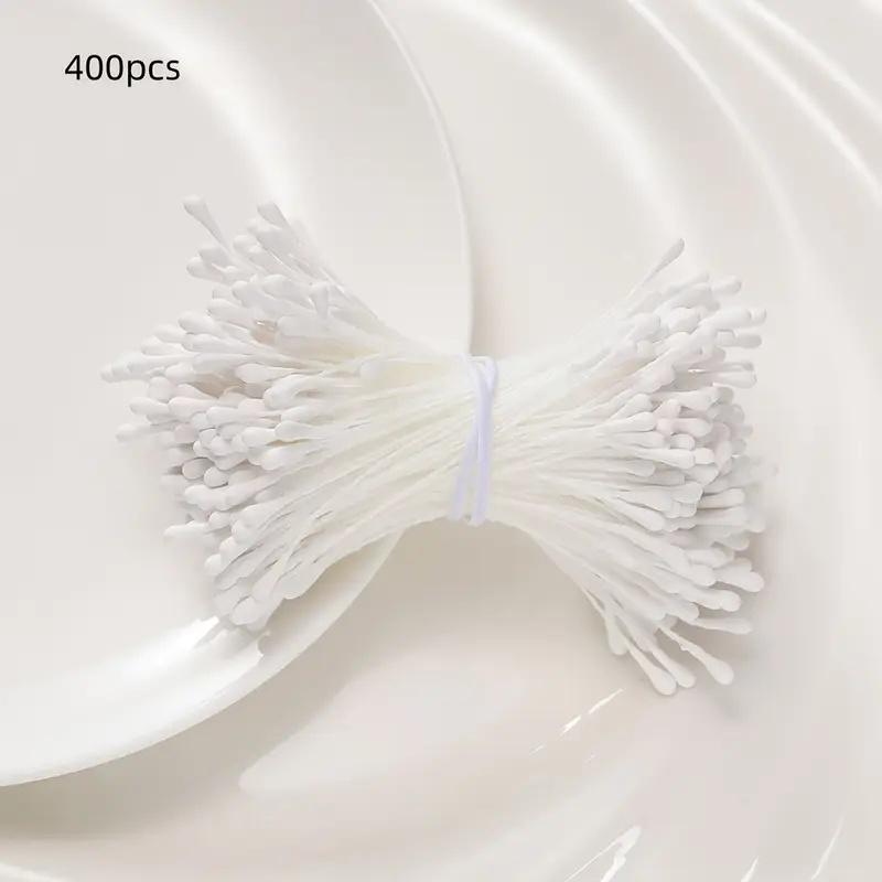 400 Multicolor Polyester Artificial Flower Stems, Soft Touch Handmade Bouquet Decorations, DIY Floral Arrangements, Home Decoration, Weddings, Parties